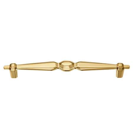 Utopia Alley 6.3 in. Center to Center Zinc Cabinet Pull, Polished Gold HW398GD